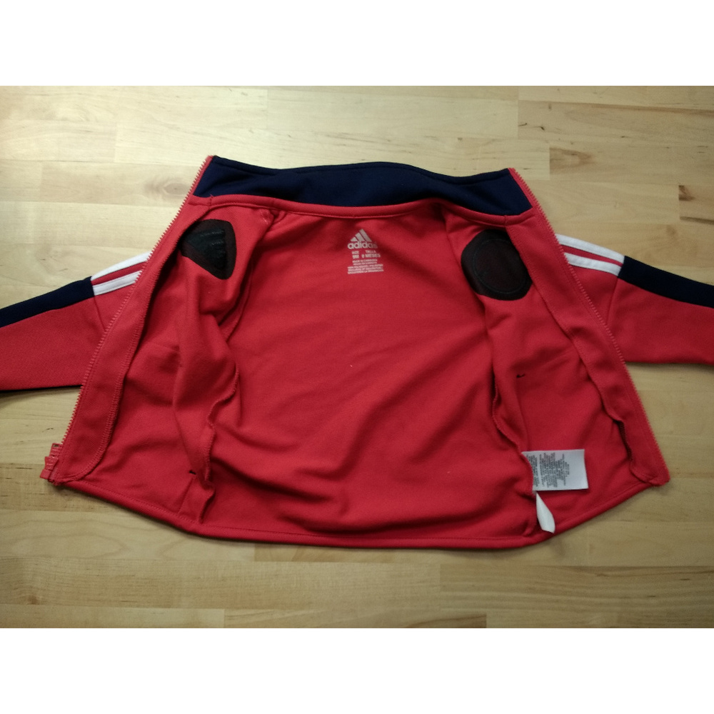 Adidas Red Track Jacket Kids Toddler Size 9 Months - Picture 5 of 5